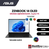 ASUS Zenbook 14 OLED UM3406G-AQD165WS BLACK - RAI7 AI 7 445/ 32GB/ 512GB/ OLED/ M365/ WIN11; Copilot