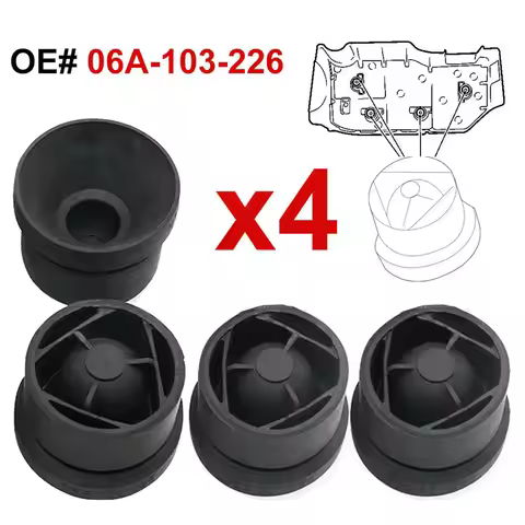 4PCS Engine Cover Gasket Rubber Buffer Mounting Clip For-Volkswagen Skoda Seat 06A-103-226