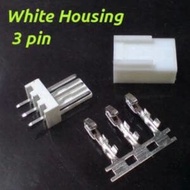White Housing 3 Pin Socket Connector 3Pin