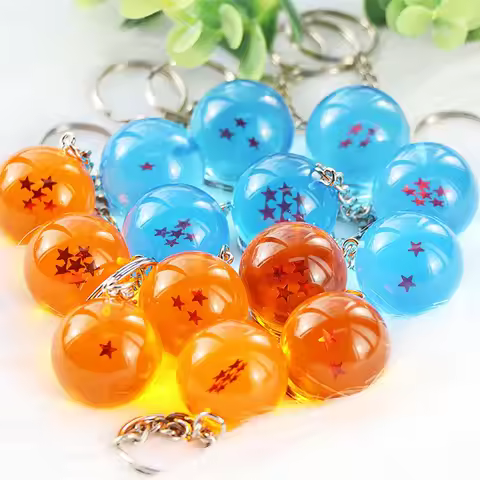 Creative animation around Dragon Ball Z Keychain Seven Planet 4 Planet Dragon Ball pendant bag mobil