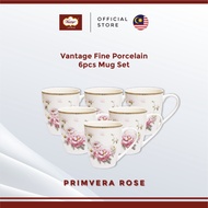Vantage Fine Porcelain PrimVera Rose Rose Mug Set (6pcs Tableware)