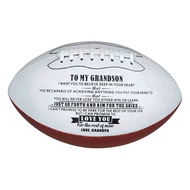Rugby Ball American Football Sports Practice Training Ball Recreation Microfiber Leather Number 9 Tr