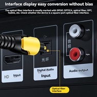 USB Digital Fiber Optical Audio Cable Square Port 3.5Mm to SPDIF Audio Converter for Connection to A