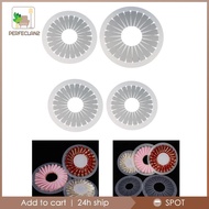 [Perfeclan2] 2 Pieces Ribbon Brooch Maker Tool Ribbon Flower  Crafting Kit Rosette Maker Button Orna