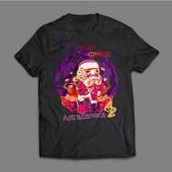 T-Shirt V4CCIN4TION COMPLETE A5TRAZ3N3C4 TVCA003 (Black Cotton 160gsm)