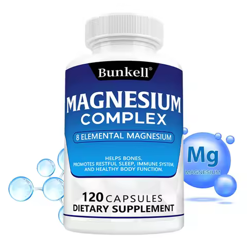 Magnesium Complex - Magnesium Glycinate, Magnesium Malate, Supports Muscle, Bone Health, Sleep Quali