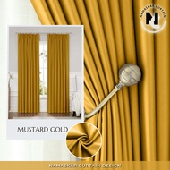 namaskar.curtain - Iris Hook/Eyelet Blackout Curtain - Code 41 (170cm-400cm)