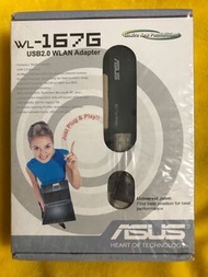 華碩 ASUS WL-167g USB WLAN Adapter wifi wi-fi 接收器+64M 隨身碟 二合一