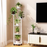 Living Room Display Rack Balcony High-End New Style Flower Stand with Wheels Movable Floor-standing 