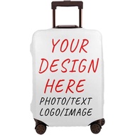 Custom Personalized Luggage Cover 18-32 Inch Custom Travel Suitcase Protector Add Your PKoala Travelo Text Design Elastic Luggage Covers
