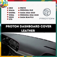 PROTON DASHBOARD COVER LEATHER PREMIUM BLACK WITH RED LINING ANTI SLIP SAGA/BLM/EXORA/IRIZ/WAJA/WIRA