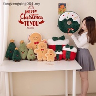 F1MY 20/30/40/42/45/48CM Colorful Christmas Decorations Plush Pillows Gingerbread Man Figurines Chri