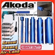 AKODA JAPAN Dry Core Bit 25mm-102mm SDS Plus for Rotary Hammer Mata Drill Dinding Mata Pasang Hose M