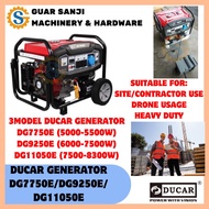 DUCAR GENERATOR DG7750E 5000-5500W DG9250E 6000-7500W DG11050E 7500-8300W GEN SET SITE USE CONTRACTO