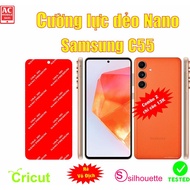 Toughened flexible screen protector for Samsung C55 phone