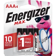 Energizer MAX AAA Batteries (4 Pack), Triple A Alkaline Batteries