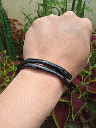 GELANG AKAR BAHAR HITAM LENTUR SIZE KANTORAN