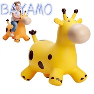 BAYAMO Giraffe Bouncy Horse, Rubber Thickened Animals Jumping Toys, Creative Anti-fall Inflatable St