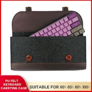 Keyboard Carrying case Bag PU Felt bag for 60% 65% 80% 100% Mechanical keyboard Like RZ H81 Feker IK75 PRO And Laptop Keyboard