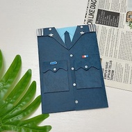 unique card 制服客製手工卡片 警察 軍人 護士