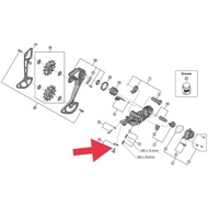 Shimano Deore RD-M6000-GS Cable Fixing Bolt & Plate - M5 x 9.2mm - Y3E498050