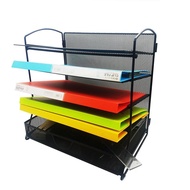 Wall Hanging Information Rack Metal Storage Rack Grid Office Supplies File Storage Iron Desktop Iron