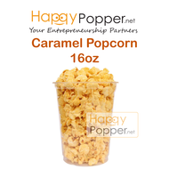 Happypopper Popcorn Ready Made Cup 60G/Cup Plain Popcorn Caramel Ziplock 100/Pkt 爆米花 60G/杯  ** Ready stock **