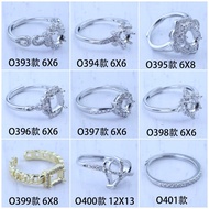 Zirconia hollow round jewelry ring setting material for DIY inlay production