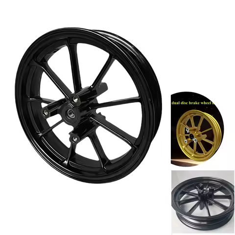 Universal Motorcycle Modify 10/12 inch Dual Disc Brake Aluminum Wheel Hub Front Rim For CygnusX BWS 