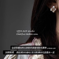 Chaifu Studio/E477 Korean Niche Irregular Fine Flashing Zircon Earrings Classy Celebrity Exquisite E