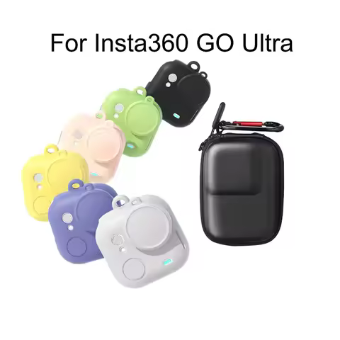 Mini Carrying Bag for Insta360 GO Ultra Silicone Protective Case Lens Cap Protective Shell for Insta