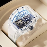 Bugatti Brand Watch Men's Double-Sided Hollow Automatic Mechanical Watch Tik Tok Hot-Selling Acrylic