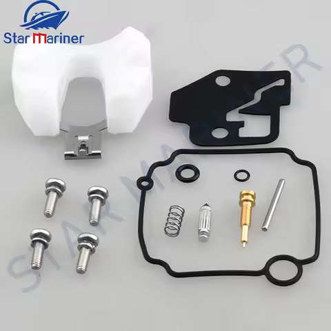 66M-W0093 New Carburetor Repair Kit For Mercury Outboard Motor 9.9 & 15 HP 4 Stroke Replaces 66M-W00