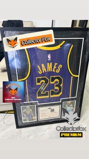LeBron James 23號 簽名湖人隊球衣 連證書
