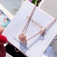 <813>พร้อมส่ง Original แท้ สร้อย ของแท้ Pandora_necklace Hollow Galaxy แพนโดร่า ของแท้ 100% ของขวัญส