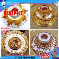 Fiting Plafon Hias Motif Gypsum / Fitting Lampu Plafon Hias