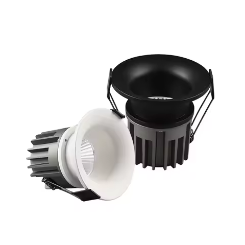 Dimmable Narrow Border Anti-glare Recessed COB LED Downlights AC85-265V 7W 12W 15W 18WLED Ceiling La