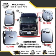 NISSAN QUON CW520 CD4 CD45 CD48 GE13 SIDE MIRROR COVER CHROME CERMIN SISI LORI LORRY TRUCK TRAILER