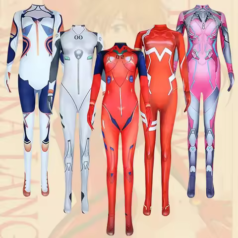Anime DVA Daji Zero Two02 Watch Kiana Ayanami Rei Cosplay Evangelion Bodysuits Asuka Tights Jumpsuit