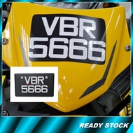 JPJ Lulus No Plate Plat Motor Belakang+Magat Sticker Depan No Sticker (Y16ZR Y15ZR RS150R)