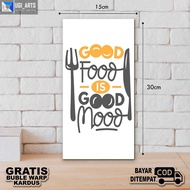 UGIARTS QK13 Hiasan Dinding Kitchen / hiasan dapur / quotes cook kitchen / quotes masak / Hiasan Rua