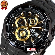 Special Premium Quality EFR 539BK Black & Gold Men Fashion Watch