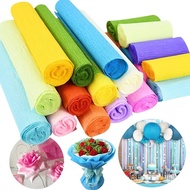 Crepe Paper DIY Craft Wrinkled Paper Roll for Wedding Party Decoration Flower Wrapping Gifts Packing