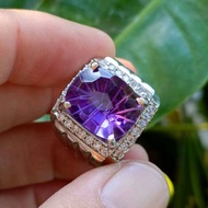 Gemstone Ring AMETHYST Quartz + Memo (8.60ct)