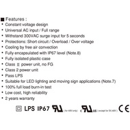 DC Crystal Station MW Transformer LPV-60-12 AC 110V-240V To 12V 5A 60W International Voltage LPS