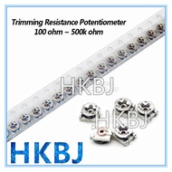 10pcs 3*3 Trimmer resistance Potentiometer Trimpot SMD 3X3 Adjustable Variable resistor 100 500 1K 2