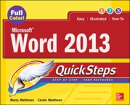 Right now !  Microsoft Word 2013 Quicksteps (Quicksteps) [Paperback]