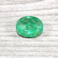 Batu Zamrud Colombia Natural Berly Ce Moderate Oval