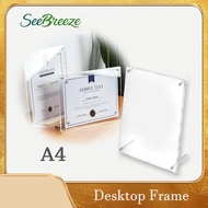 Photo Frame Certificate Camp Poster Display Holder Acrylic Award Display Frame