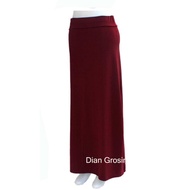 Rok Panjang Polos Merah Maroon || ROK wanita  || rok perempuaan